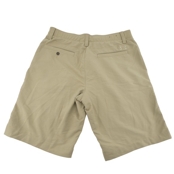 Under Armour Match Play Golf Perfromance Shorts Tan HeatGear Loose Fit Mens 34 - Picture 3 of 6
